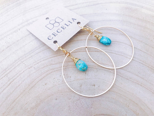 Cecelia Designs Jewelry - Wire Wrapped Hoop Earrings