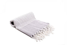 Load image into Gallery viewer, Buldano - Grey Hermes Bamboo Peshtemal Towel