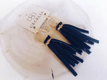 Load image into Gallery viewer, Leather Tassel Earrings