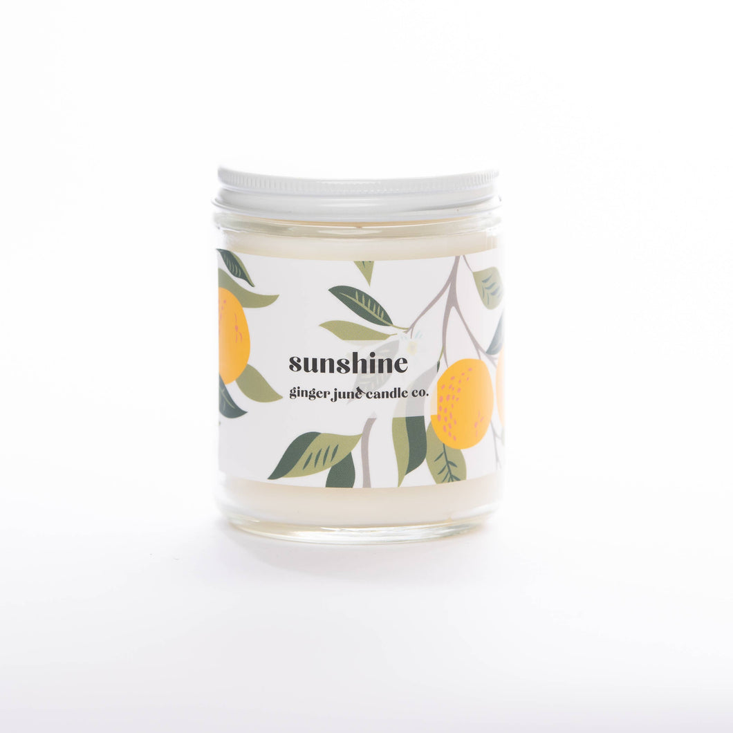 Ginger June Candle Co. - PATTERN PLAY COLLECTION • SUNSHINE NON TOXIC SOY CANDLE