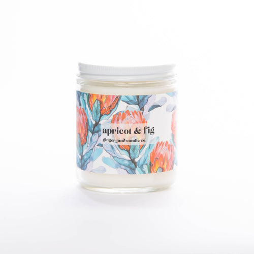 Ginger June Candle Co. - PATTERN PLAY COLLECTION: APRICOT FIG NON TOXIC SOY CANDLE