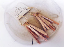 Load image into Gallery viewer, Leather Tassel Earrings